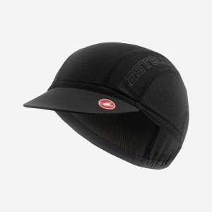 Black Castelli A/C 2 CYCLING Men Cap | BRD247569