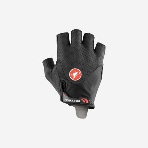 Black Castelli ARENBERG GEL 2 Men Gloves | QDY549783