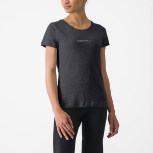 Black Castelli CASTELLI CLASSICO W TEE Women Casual | XKE671038