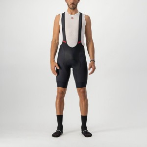 Black Castelli COMPETIZIONE Men Bib Shorts | GUS043815