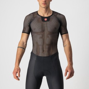 Black Castelli CORE MESH 3 SS Men Base Layer | CGY671239