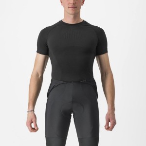 Black Castelli CORE SEAMLESS SS Men Base Layer | OBU358269