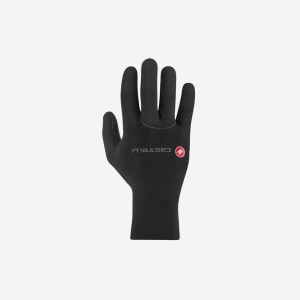 Black Castelli DILUVIO ONE Men Gloves | YLN504869