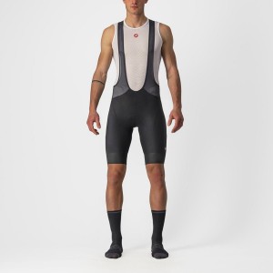 Black Castelli ENDURANCE 3 Men Bib Shorts | NJR142580