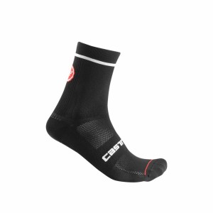 Black Castelli ENTRATA 13 Men Socks | KBP762850