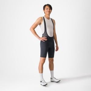 Black Castelli ENTRATA 2 Men Bib Shorts | EZU385490