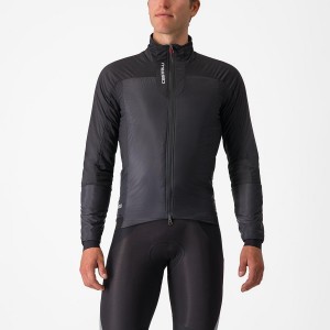 Black Castelli FLY THERMAL Men Jackets | NXV679382