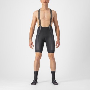 Black Castelli INSIDER 2 Men Bib Shorts | QDE960837