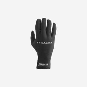 Black Castelli PERFETTO MAX Men Gloves | KUM479826