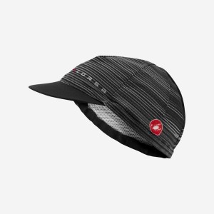 Black Castelli ROSSO CORSA Men Cap | JMC529476