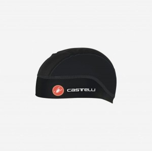 Black Castelli SUMMER SKULL Men Cap | EOB694023