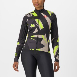 Black Castelli TROPICALE LS Women Jersey | HQV082179