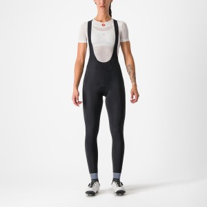 Black Castelli TUTTO NANO W Women Bib Tights | PHG872964