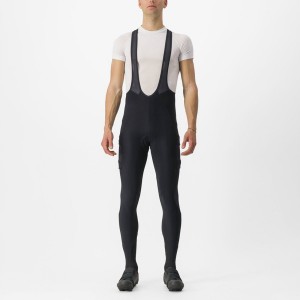 Black Castelli UNLIMITED TRAIL Men Bib Tights | EGR653107