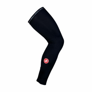 Black Castelli UPF 50 + LIGHT LEG SLEEVES Women Leg Warmer | DIC507821