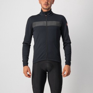 Black / Black Castelli RADDOPPIA 3 Men Jackets | OVD427695