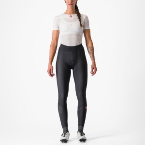 Black / Black Castelli VELOCISSIMA THERMAL Women Leggings | WMD825739