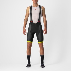 Black / Light Green Castelli COMPETIZIONE KIT Men Bib Shorts | LOF467538