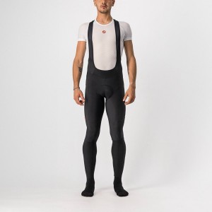 Black / Red Castelli VELOCISSIMO 5 Men Bib Tights | KGZ039154