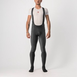 Black / Silver Castelli VELOCISSIMO 5 Men Bib Tights | MUX496017