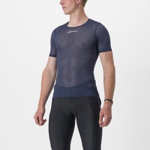 Blue Castelli PRO MESH 2.0 SHORT SLEEVE Men Base Layer | IWY763085