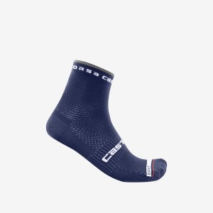 Blue Castelli ROSSO CORSA PRO 9 Men Socks | GHR012647