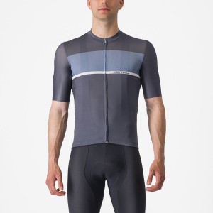 Blue / Light Grey Blue Castelli TRADIZIONE Men Jersey | KEP124875