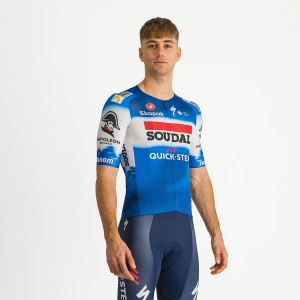 Blue / White Castelli AERO RACE 7.0 Men Jersey | FDZ752104