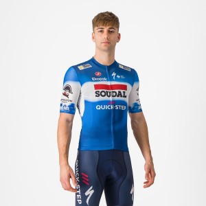 Blue / White Castelli COMPETIZIONE 3 Men Jersey | BHW095426