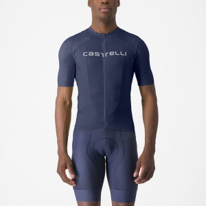 Blue / White Castelli PROLOGO LITE Men Jersey | USE109253