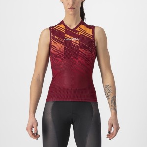 Burgundy Castelli INSIDER W SLEEVELESS Women Jersey | PAS375481