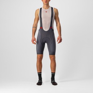 Dark Grey Castelli COMPETIZIONE Men Bib Shorts | ZTS834195