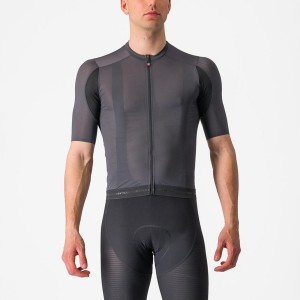 Dark Grey Castelli SUPERLEGGERA 3 Men Jersey | IBV492183