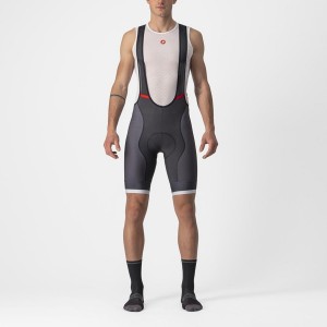 Dark Grey / Silver Grey Castelli COMPETIZIONE KIT Men Bib Shorts | JCW175234