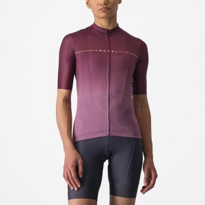 Deep Burgundy / Deep Purple Castelli SALITA Women Jersey | VBG780123