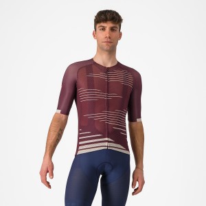 Deep Burgundy / Silver Castelli CLIMBER'S 4.0 Men Jersey | UFP960371