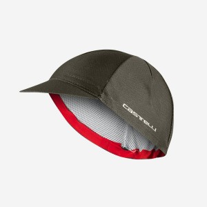 Deep Green Castelli ROSSO CORSA 2 Men Cap | KJT591027