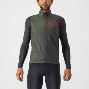 Green / Dark Grey Castelli SQUADRA STRETCH Men Vest | CHX945021