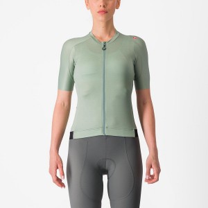 Green / Deep Green Castelli ESPRESSO W Women Jersey | XDT358926