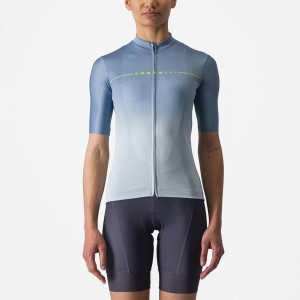 Grey Blue / Blue Castelli SALITA Women Jersey | FQI319567