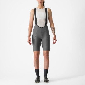 Grey Castelli ESPRESSO W DT Women Bib Shorts | ILR287456