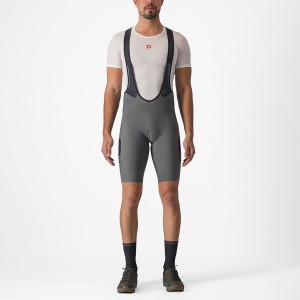 Grey Castelli UNLIMITED CARGO Men Bib Shorts | AYD297804