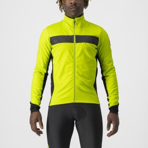 Light Green / Black Castelli RADDOPPIA 3 Men Jackets | ITD072481