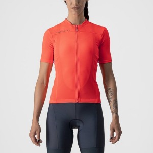 Pink / Dark Grey Blue Castelli ANIMA 3 Women Jersey | NTJ981647