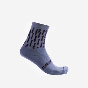 Purple White Castelli AERO PRO W 9 CM Women Socks | BMP075436