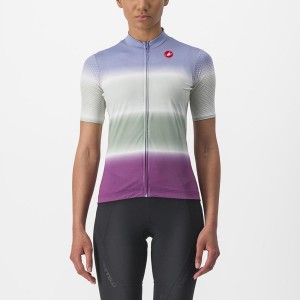 Purple White Castelli DOLCE Women Jersey | ABM417023