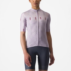 Purple White / Deep Purple Castelli DIMENSIONE Women Jersey | ZXD491026