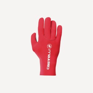 Red Castelli DILUVIO C Men Gloves | EWM967321