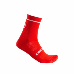 Red Castelli ENTRATA 13 Men Socks | CQM652049