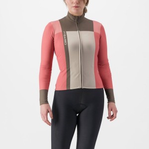 Red Castelli UNLIMITED W THERMAL Women Jersey | TKL947560